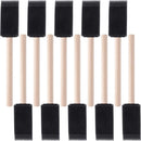 10Pcs Sponge Brush Wooden Handle Watercolor Oil Stain Art Craft Painting Drawing for kids
