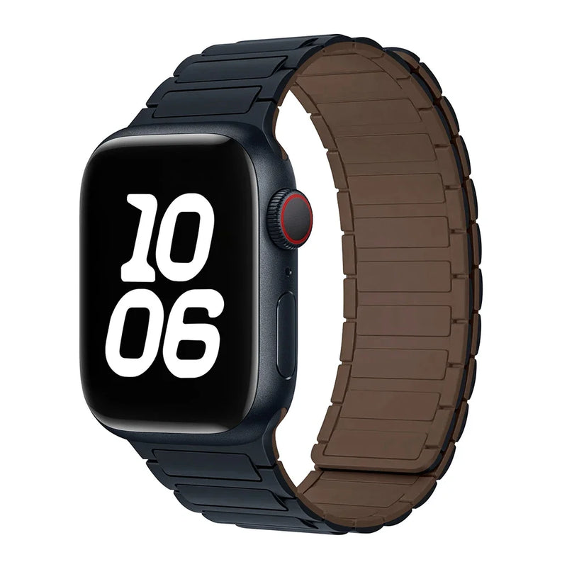 Silicone Strap for Apple Watch 46mm 42mm 49mm 44mm 40mm 45mm 41mm Magnetic Band for IWatch Ultra 2 Series 10 9 8 7 6 SE 5 4 3