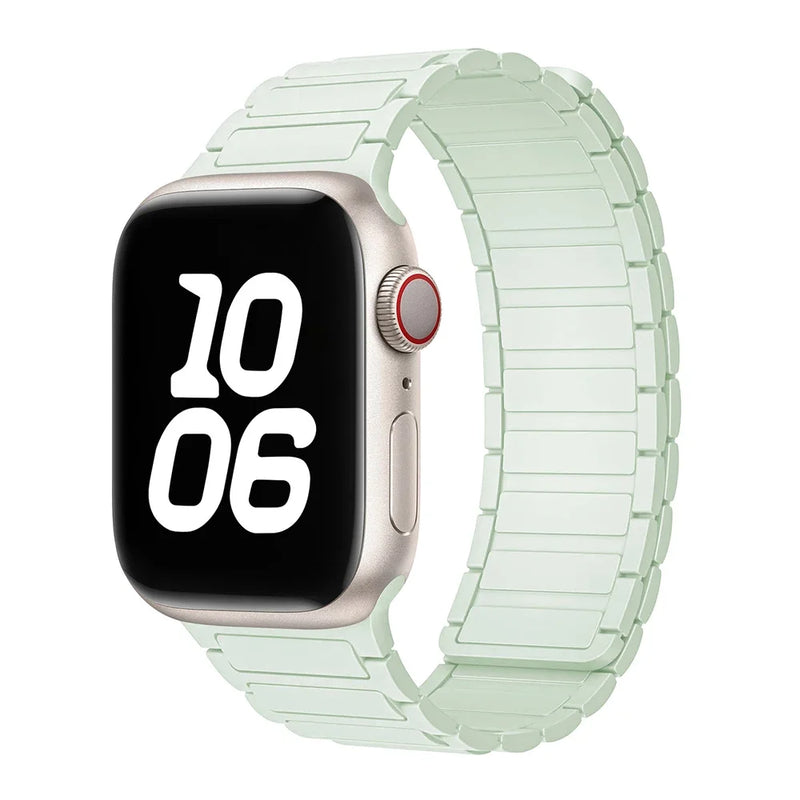 Silicone Strap for Apple Watch 46mm 42mm 49mm 44mm 40mm 45mm 41mm Magnetic Band for IWatch Ultra 2 Series 10 9 8 7 6 SE 5 4 3