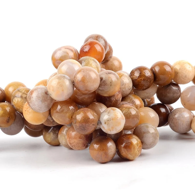 4-12mm Natural Chrysanthemum Onyx Round Loose Beads for Jewelry Making DIY Bracelet Necklace Accessories 15inches