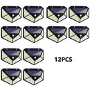 16PCS Solar Lights Outdoor Waterproof Wall Lamp Motion Sensor Solar Powered Sunlight Street Light for Garden Porch Yard Garage