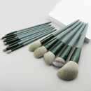 13purpleflower holly leaf makeup brush suit soft hair face powder highlight blush brush eye shadow brush full set of beauty tool