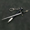 Aragorn Narthil Sword Keychains Medieval Weapon Metal Katana Samurai Sword Keychain Ornaments Gifts Toys for Boys Collects