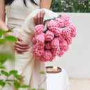 Hand Rose Blanket Into Bouquet Blanket Knitted Shawl