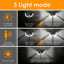100LED Solar Flood Lights 3 Modes Outdoor Solar Motion Security Solar Light Waterproof for Garden Patio Garage Wall Light