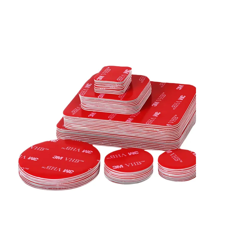 10pcs Original 3M VHB Adhesive Sticky Pads for Dash Cam Double Sided Sticky Tape for Car Windshield Dashboard GPS Camera Holders