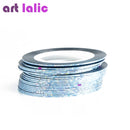 30PCS Nail Striping Tape Metallic Yarn Line 3d Nail Art Tool Color Rolls Nail Decals DIY Nail Tips Sticker Decoration