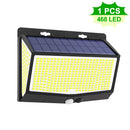 Upgraded Solar Lights Outdoor Garden 268/246LED Solar Security Lights Motion Sensor Waterproof Wall Lights 3 Modes Yard Door Fen