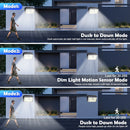 Upgraded Solar Lights Outdoor Garden 268/246LED Solar Security Lights Motion Sensor Waterproof Wall Lights 3 Modes Yard Door Fen