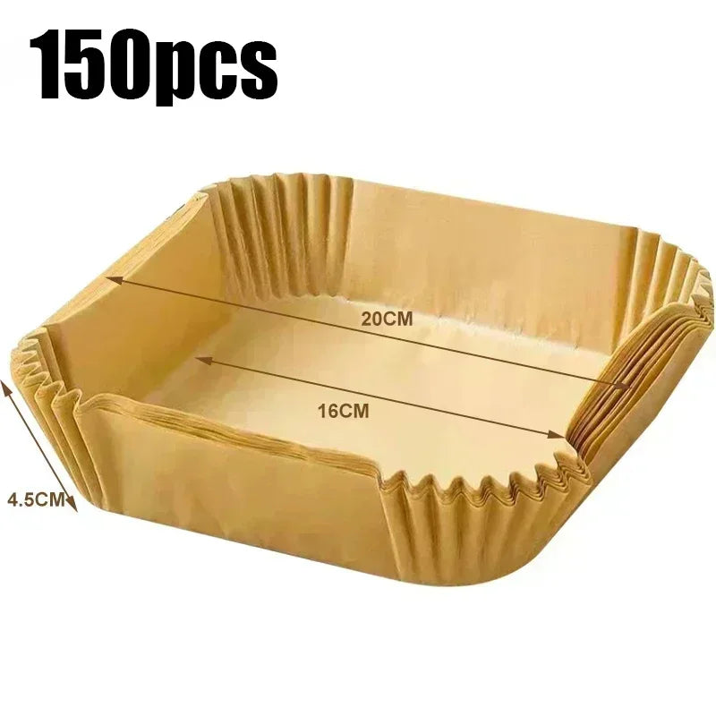Air Fryer Disposable Paper Parchment Wood Pulp Steamer Cheesecake Air Fryer Accessories Baking Paper for Air Fryer
