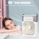 Portable 3 In 1 Fan AIr Conditioner Household Small Air Cooler LED Night Lights Humidifier Air Adjustment Home Fans