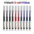 10Pcs High Quality Needle Type Gel Pen Straight Liquid Ballpoint Pens Perfect Kawaii Stationery for School/Office Writing Supply