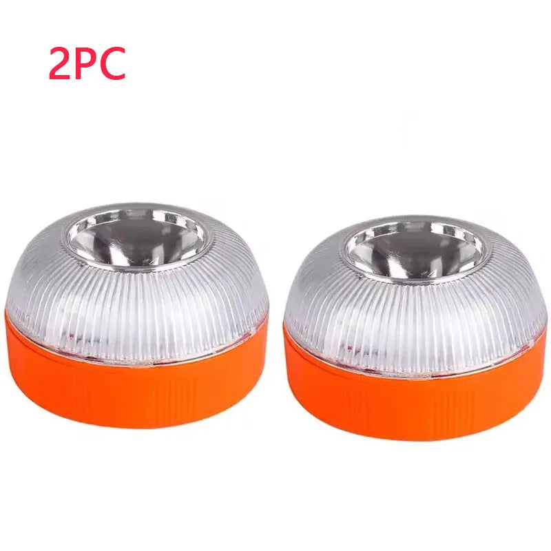 Led Car Strobe Warning Light Flashing Light Portable Emergency Light Magnetic Induction Road Accident Light  Safety Accessory