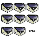 16PCS Solar Lights Outdoor Waterproof Wall Lamp Motion Sensor Solar Powered Sunlight Street Light for Garden Porch Yard Garage