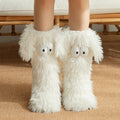 Thickened And Fleece Anti-slip Women's Plush Snow Socks And Shoe Covers