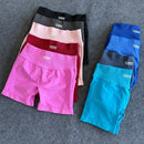 Impact Shorts with Logo Women Seamless Yoga Shorts Scrunch Bum Gym Shorts Workout Biker Short Fitness