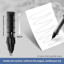 10Pcs High Quality Needle Type Gel Pen Straight Liquid Ballpoint Pens Perfect Kawaii Stationery for School/Office Writing Supply