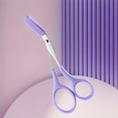 Eyebrow Razor Scissor  Stainless Steel Safe Anti-scratch Trimmer for Beginners Crescent Sharp Beauty Tool Multi-color