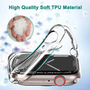 TPU Screen Protector Case for Apple Watch Series 9 8 7 SE 6 5 4 3 Bumper Cover Accessories for Iwatch 45mm 41mm 44mm 40mm 42mm